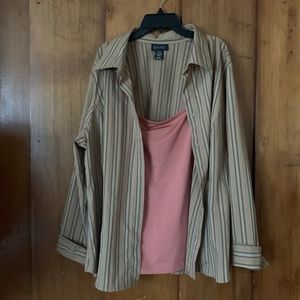 Vintage Set - Button Down & Camisole